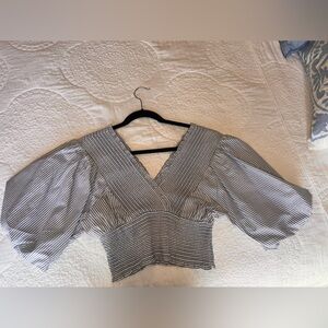 Abercrombie & Fitch Puff Sleeve Top